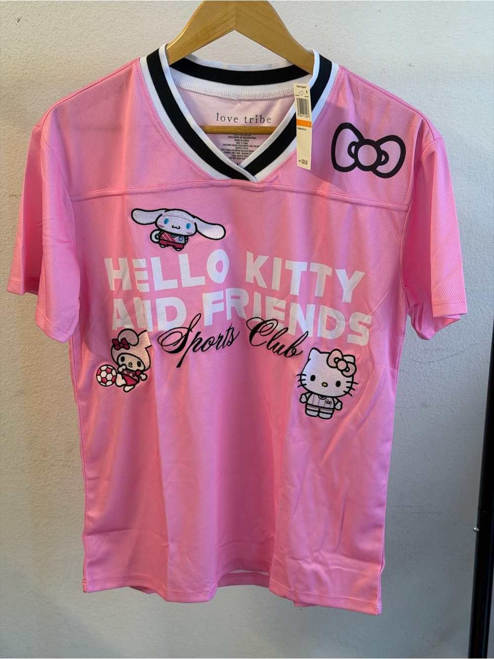 Love Tribe Pink Hello Kitty & Friends Sports Club Tee